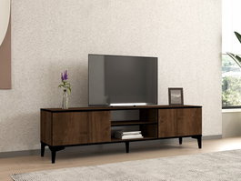 Hanah Home Soporte para TV Nogal y Negro